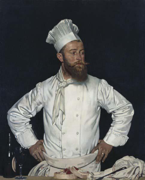 William Orpen Le Chef de l'Hotel Chatham, Paris